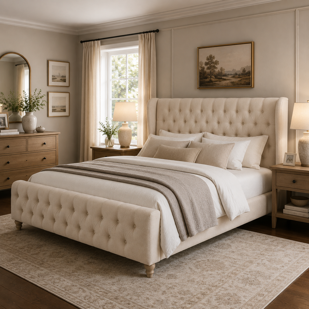 barry classic tufted bed barry classic tufted bed