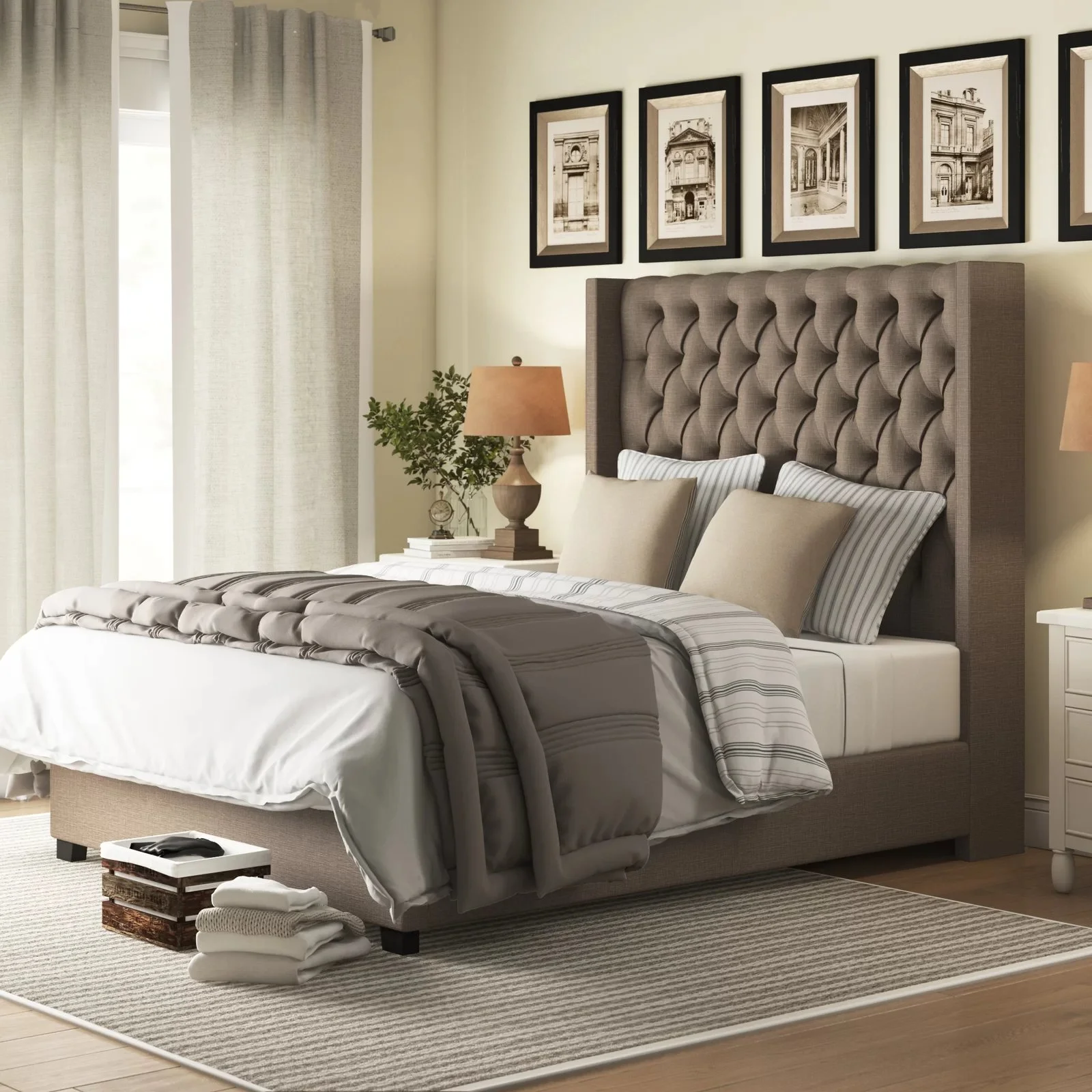 regent stately wingback bed regent stately wingback bed