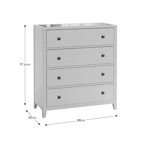 rukn malone 4 drawer chest of drawers, warm grey rukn malone 4 drawer chest of drawers, warm grey