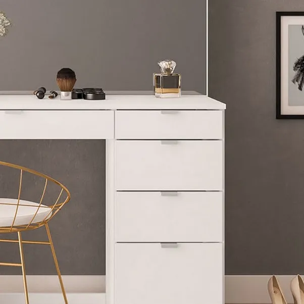 rukn demi 5 drawer dressing table with mirror rukn demi 5 drawer dressing table with mirror