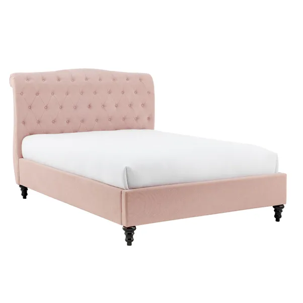 the rosa luxe button tufted velvet bed the rosa luxe button tufted velvet bed