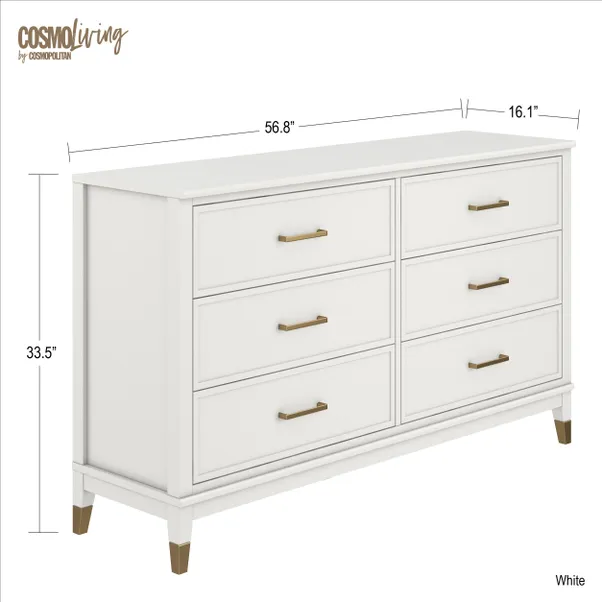 rukn cosmo living westerleigh 6 drawer chest rukn cosmo living westerleigh 6 drawer chest