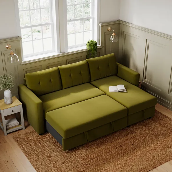 rukn barker velvet trundle corner chaise sofa bed rukn barker velvet trundle corner chaise sofa bed