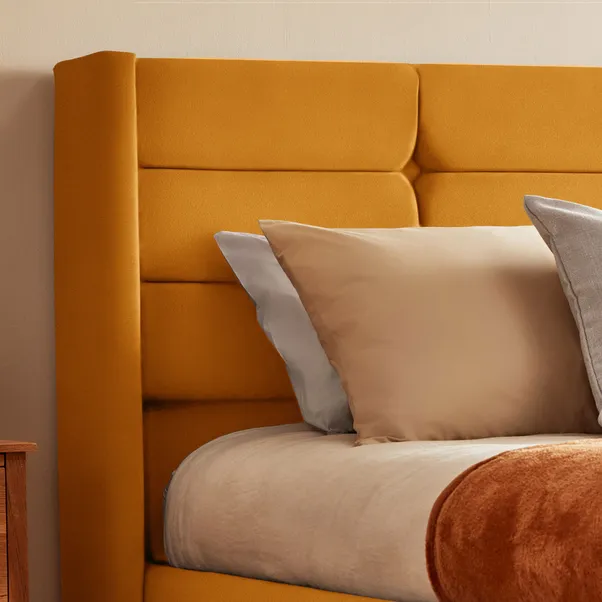 aura squared back velvet bed aura squared back velvet bed