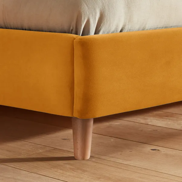 aura squared back velvet bed aura squared back velvet bed