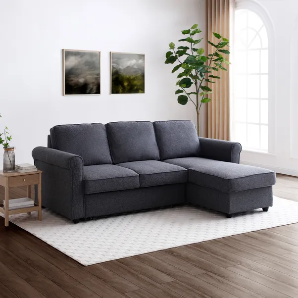 rukn kayden fabric traditional scroll arm trundle corner sofa bed rukn kayden fabric traditional scroll arm trundle corner sofa bed