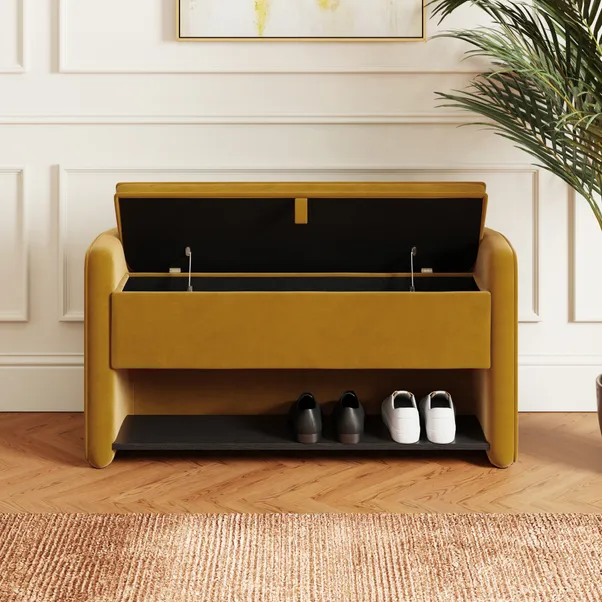 rukn estelle velvet hallway storage bench rukn estelle velvet hallway storage bench