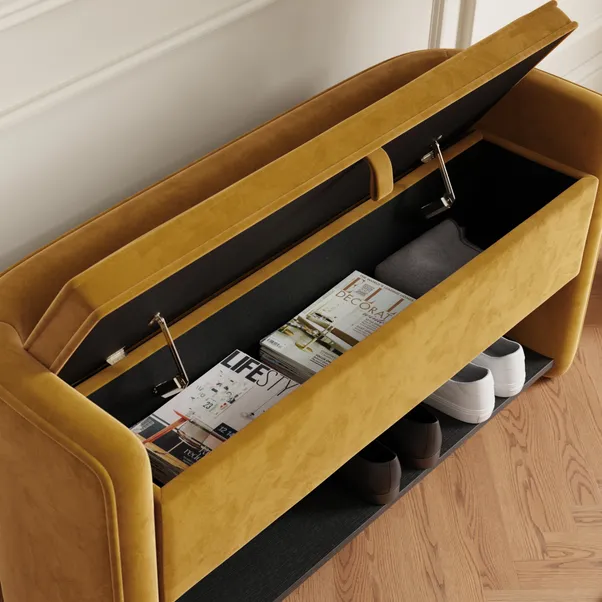 rukn estelle velvet hallway storage bench rukn estelle velvet hallway storage bench