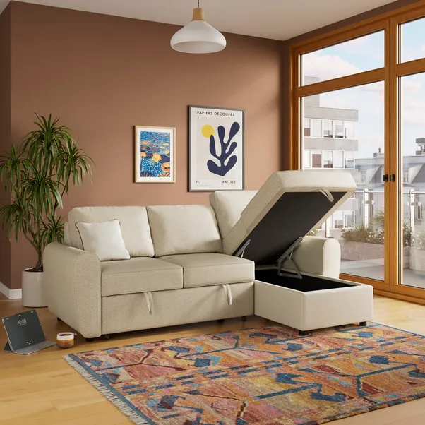 rukn layton boucle corner trundle sofa bed rukn layton boucle corner trundle sofa bed
