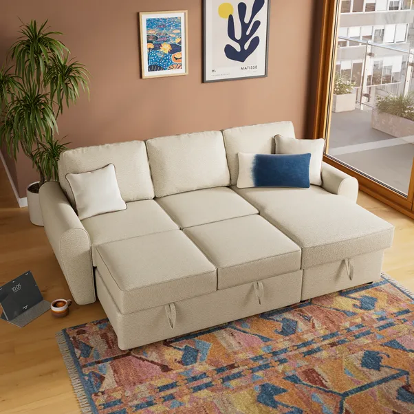 rukn layton boucle corner trundle sofa bed rukn layton boucle corner trundle sofa bed