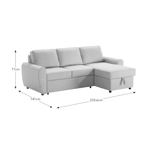 rukn layton boucle corner trundle sofa bed rukn layton boucle corner trundle sofa bed