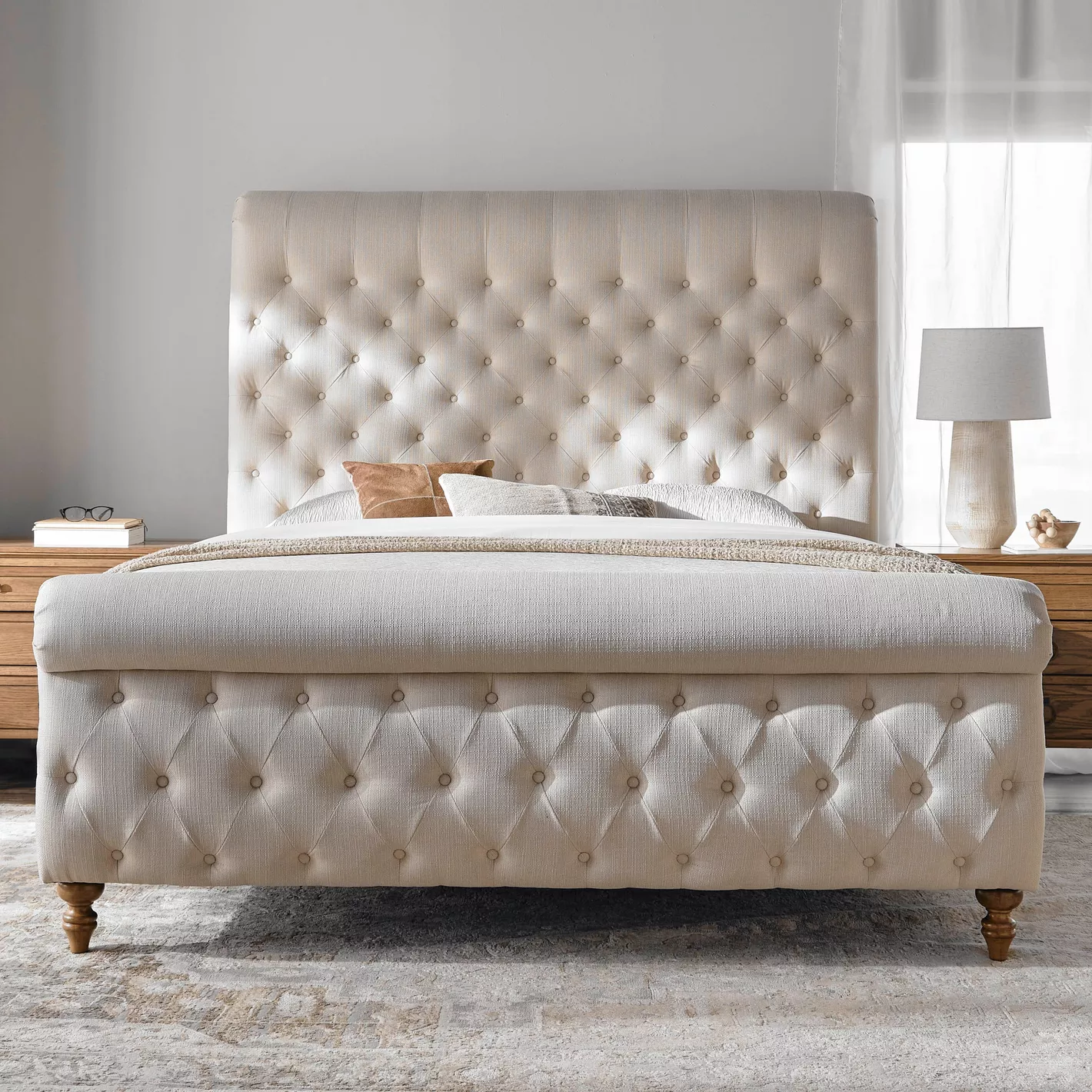 barry classic tufted bed barry classic tufted bed