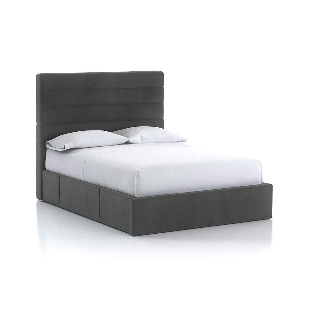 avenue channel tufted platform bed avenue channel tufted platform bed