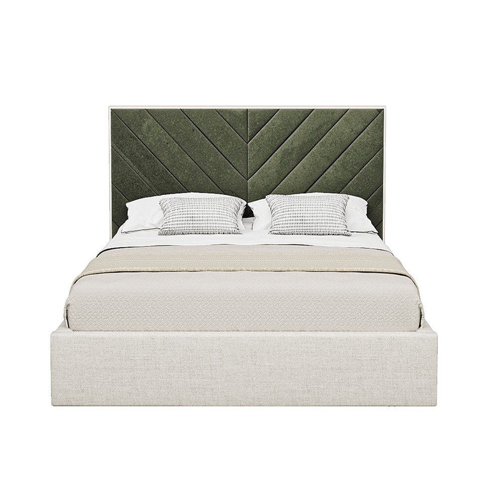 indigo herringbone panel bed indigo herringbone panel bed
