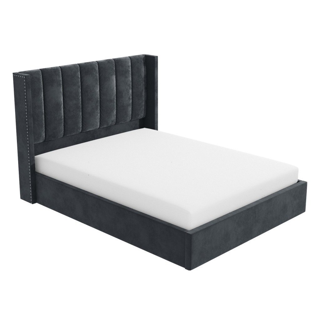coventry studded wingback bed coventry studded wingback bed