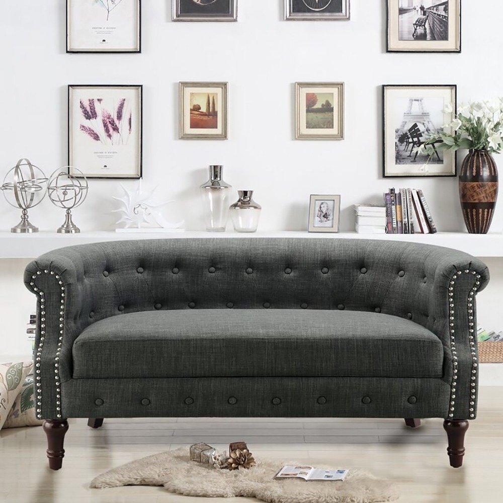 pearl regent chesterfield loveseat pearl regent chesterfield loveseat