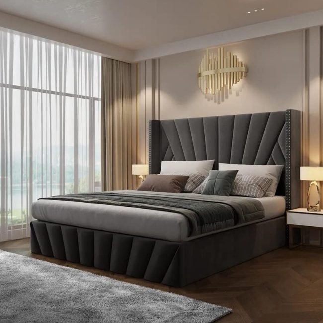 aurora sunburst wingback bed aurora sunburst wingback bed