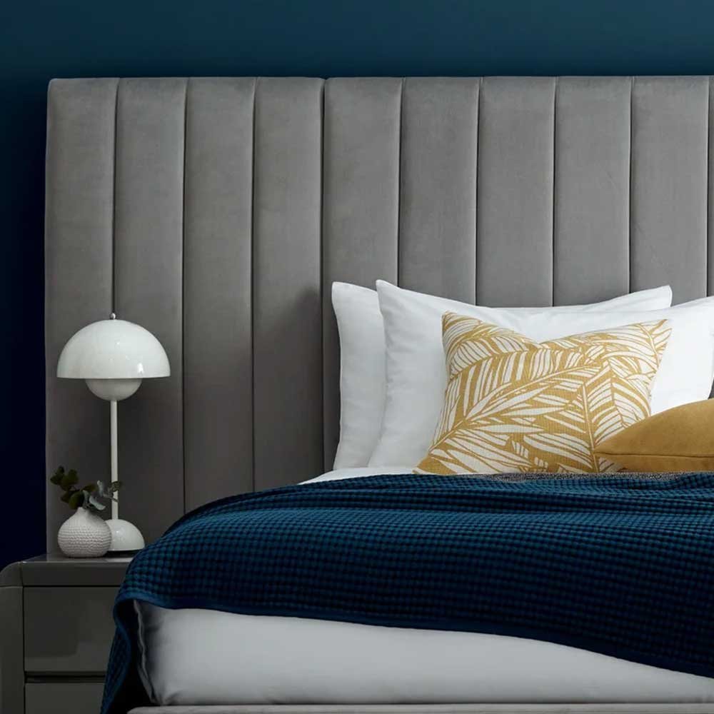alto wide panel velvet bed alto wide panel velvet bed