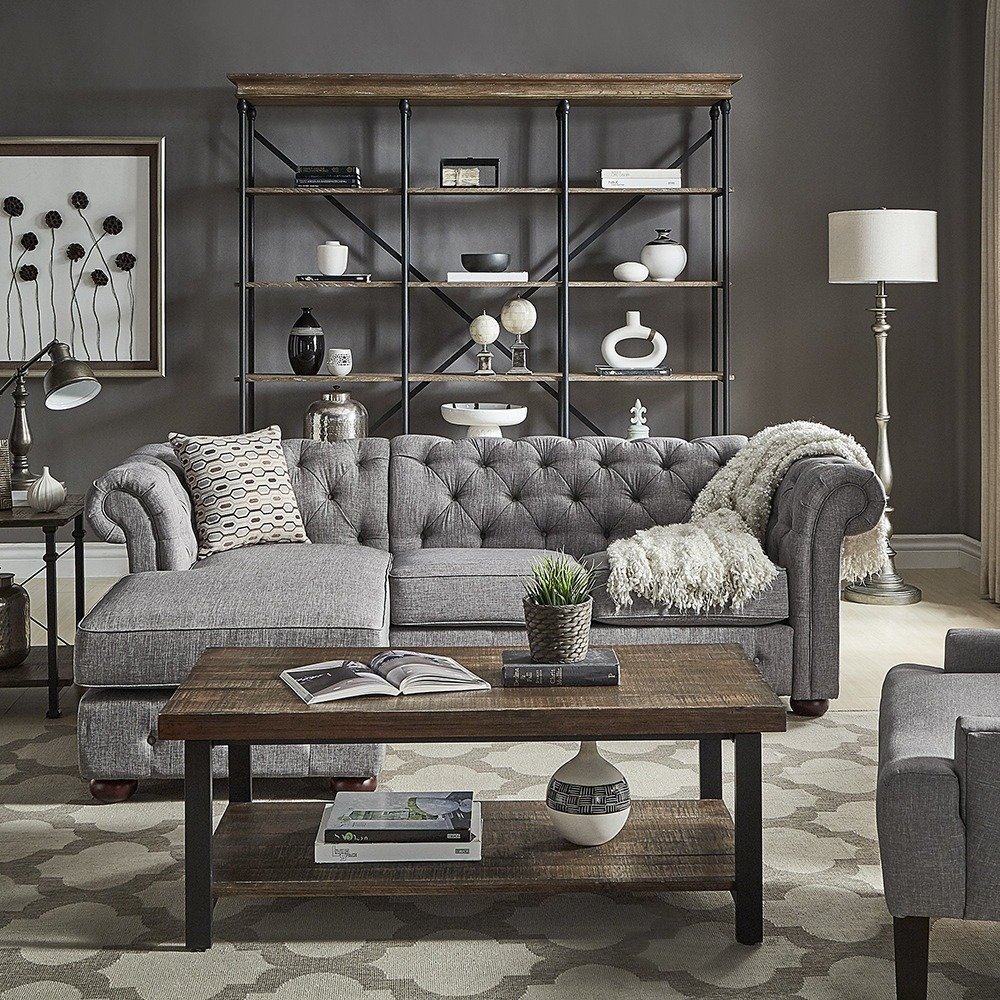 chesterfield luxe sectional chesterfield luxe sectional